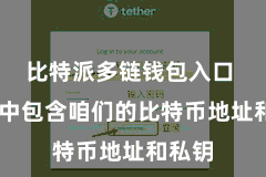 比特派多链钱包入口  钱包中包含咱们的比特币地址和私钥